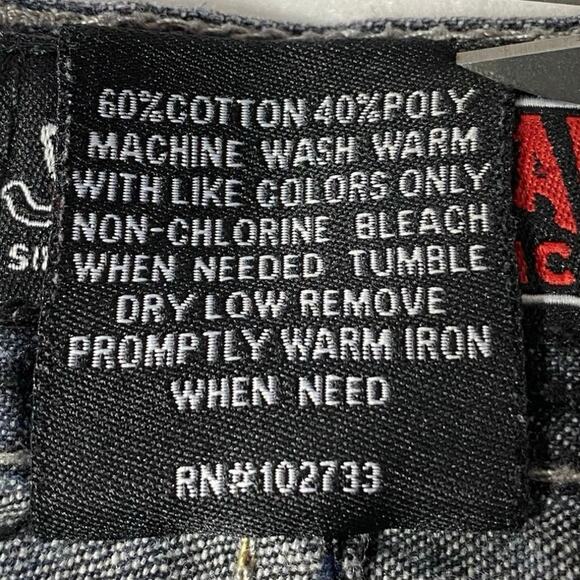 AMERICAN REPUBLIC Vintage Y2K Stonewash Black Jeans Size Mens 36 - Picture 13 of 15